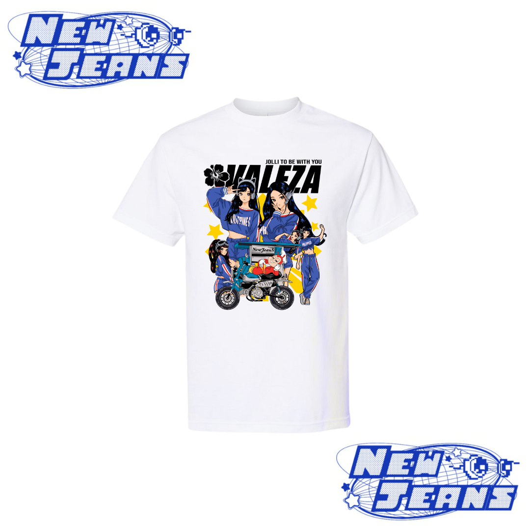 New Jeans X Jollibee Express White T Shirt JollibeeProShop new-jeans-x-jollibee-express-white-t-shirt-jollibeeproshop